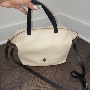 Kate Spade Cream and Black Handbag